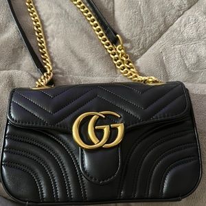 Black GG Marmont bag